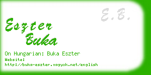 eszter buka business card